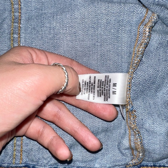 Vintage Acid Wash Denim Jacket - Picture 4 of 5